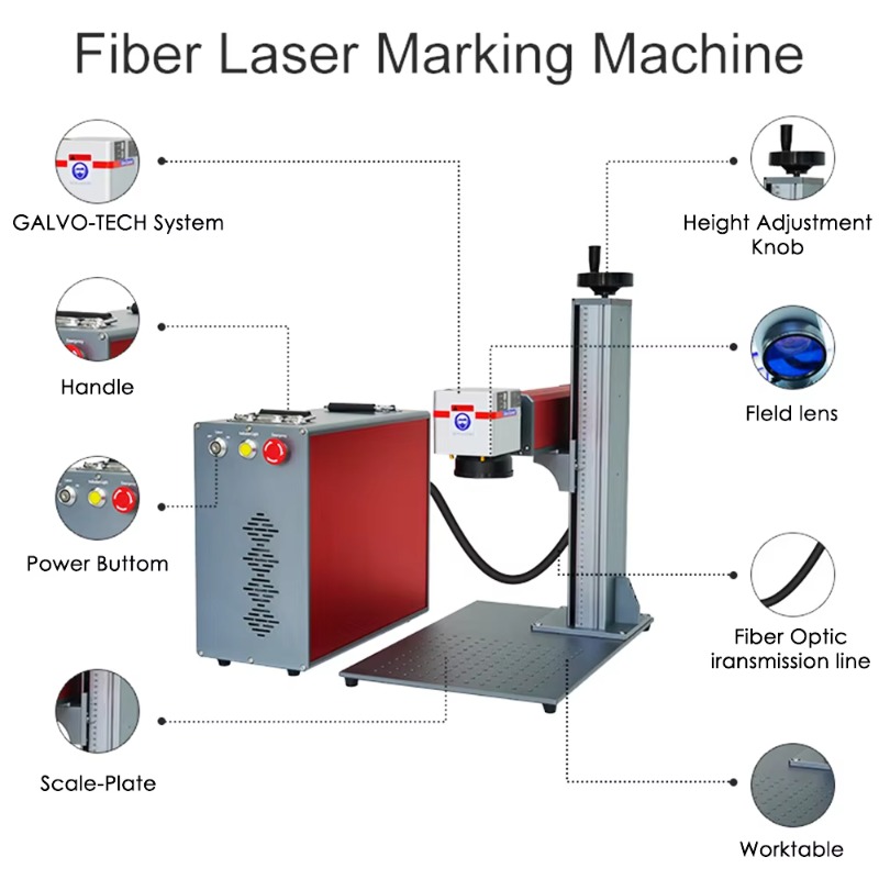 미니 스플릿 휴대용 고출력 광섬유 레이저 마커 산업용  - Industrial Grade Laser Engraver 리뷰 및 가격
