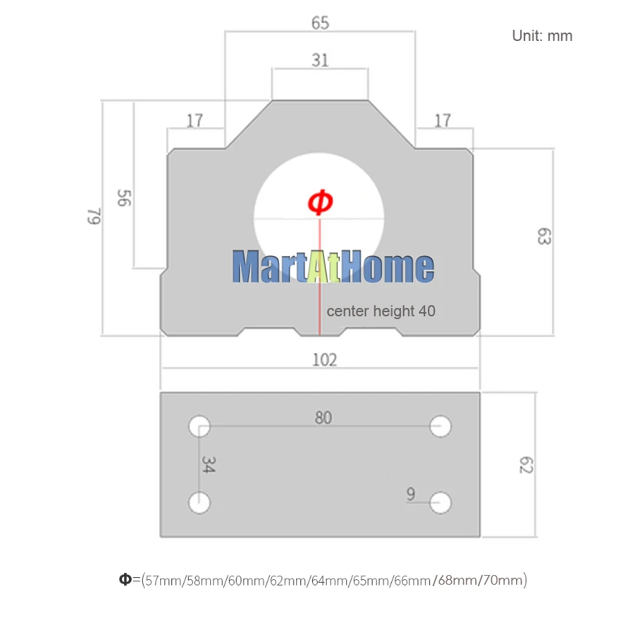 ARGEDO 57mm ~ 70mm 스핀들 모터 고정 장 - Cnc Spindle Motor 리뷰 및 가격