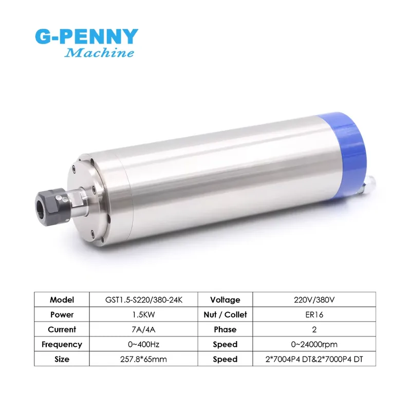 맞춤형 G-PENNY 110v/220v 1.5kw ER - Cnc Spindle Motor 리뷰 및 가격