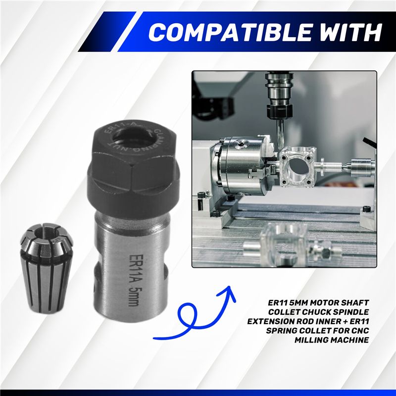 최고 판매 상품 ER11 5mm 모터 샤프트 콜릿 척  - Cnc Spindle Motor 리뷰 및 가격