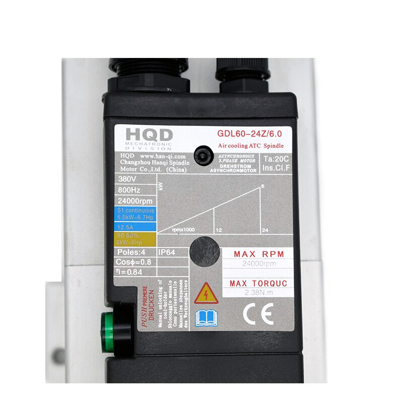 고정밀 CNC 공작기계 6KW ISO30 공냉식 ATC - Cnc Spindle Motor 리뷰 및 가격